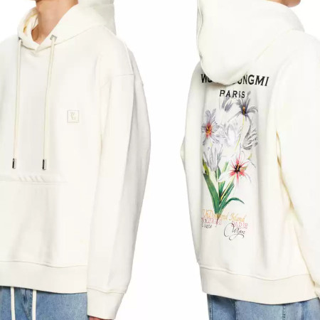 우영미 24SS 플라워 백로고 후디